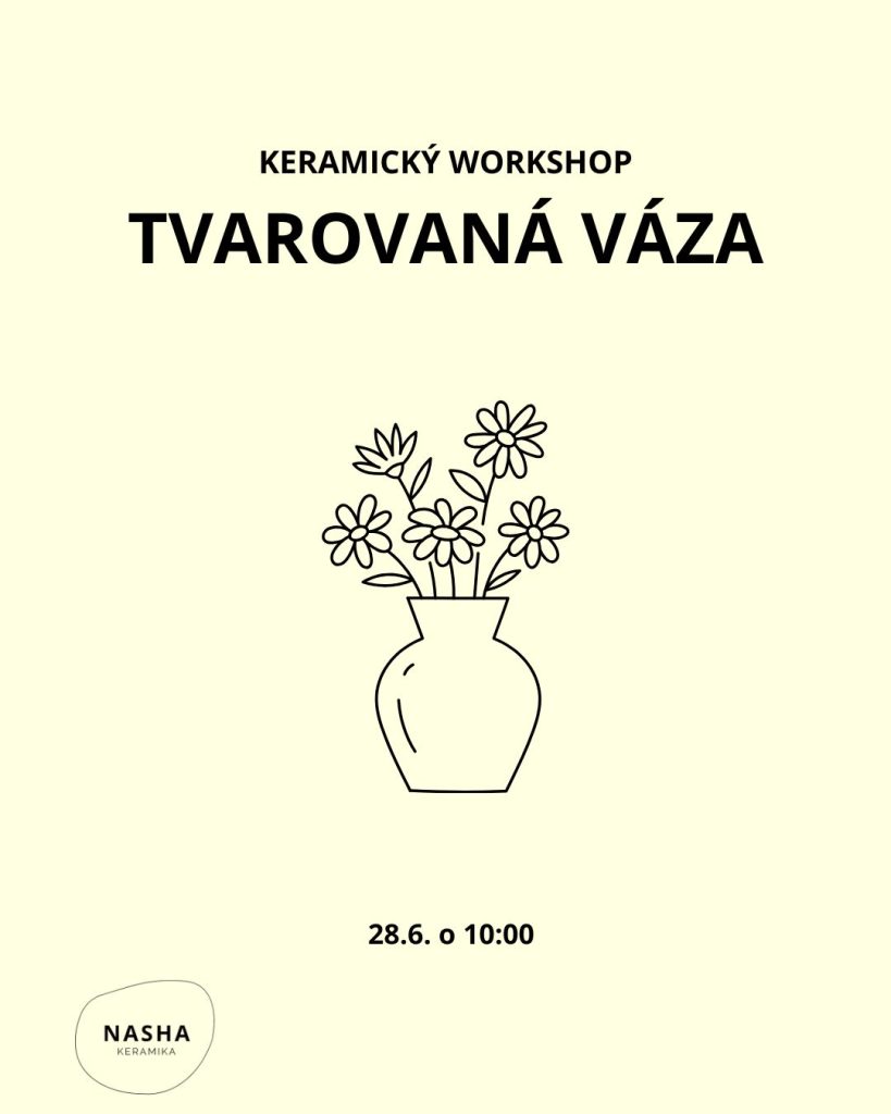 keramicky workshop tvarovana vaza | NASHA KERAMIKA