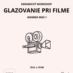 glazovanie pri filme na keramickom workshope v štúdiu NASHA KERAMIKA